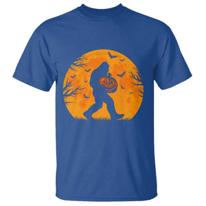 Funny Halloween Bigfoot Pumpkin T Shirt Spooky Cryptid Autumn Gift