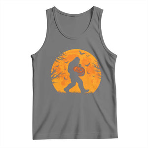 Funny Halloween Bigfoot Pumpkin Tank Top Spooky Cryptid Autumn Gift