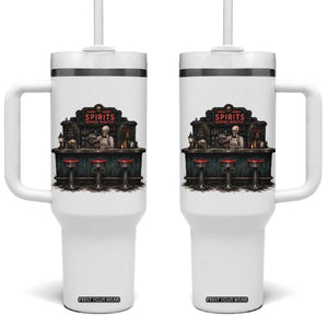 Skeleton Bartender Halloween Haunted Bar Tumbler With Handle Spirits Served Nightly Bar Lover