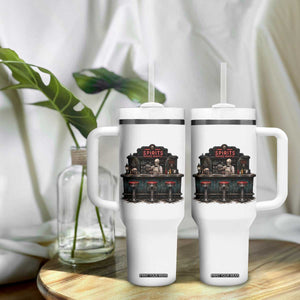 Skeleton Bartender Halloween Haunted Bar Tumbler With Handle Spirits Served Nightly Bar Lover