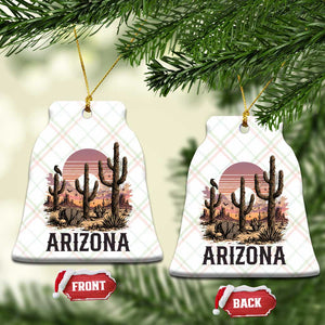 Arizona Halloween Retro Desert Cactus Ceramic Ornament Grand Canyon State Spooky Sunset