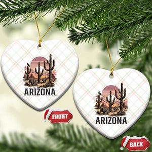 Arizona Halloween Retro Desert Cactus Ceramic Ornament Grand Canyon State Spooky Sunset