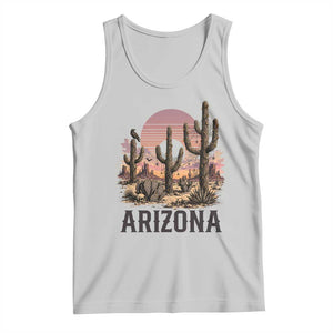 Arizona Halloween Retro Desert Cactus Tank Top Grand Canyon State Spooky Sunset