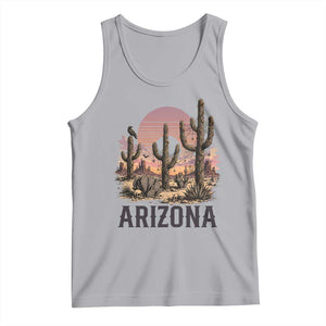Arizona Halloween Retro Desert Cactus Tank Top Grand Canyon State Spooky Sunset