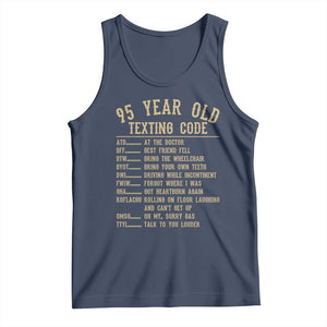 Funny 95 Year Old Texting Code Tank Top Senior Citizen 95th Birthday Gift