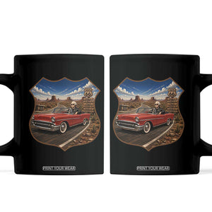 Funny George Washington Route Highway 66 Coffee Mug Historical Parody Patriotic Road Trip