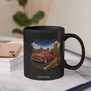 Funny George Washington Route Highway 66 Coffee Mug Historical Parody Patriotic Road Trip