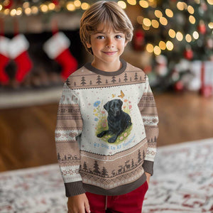 My Dog Is My Therapist Ugly Christmas Sweater Labrador Retriever Lover Gift TS12 Mocha Mousse Print Your Wear