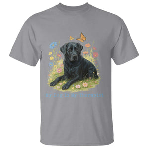 My Dog Is My Therapist T Shirt Labrador Retriever Lover Gift TS12 Sport Gray Print Your Wear