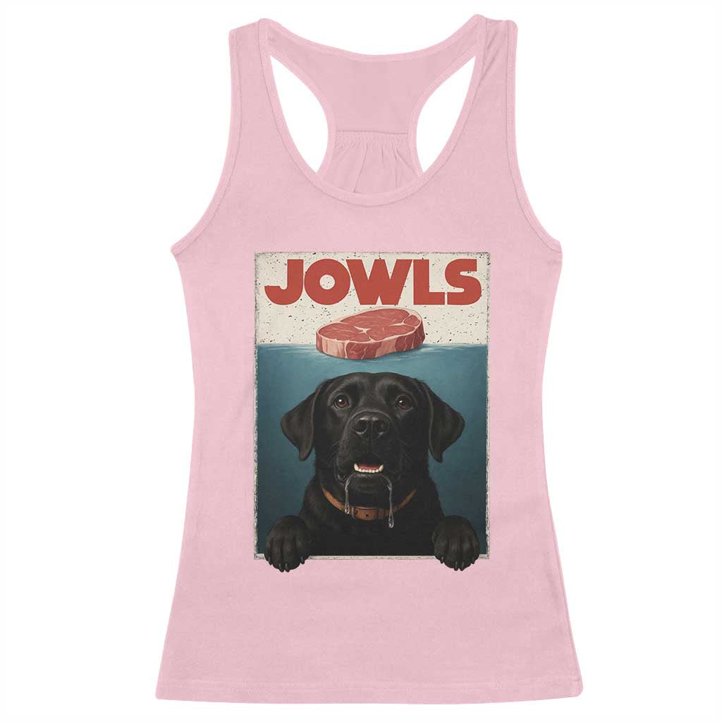Black Labrador Retriever Racerback Tank Top Funny Jowls Horror Dog Poster TS12 Light Pink Print Your Wear
