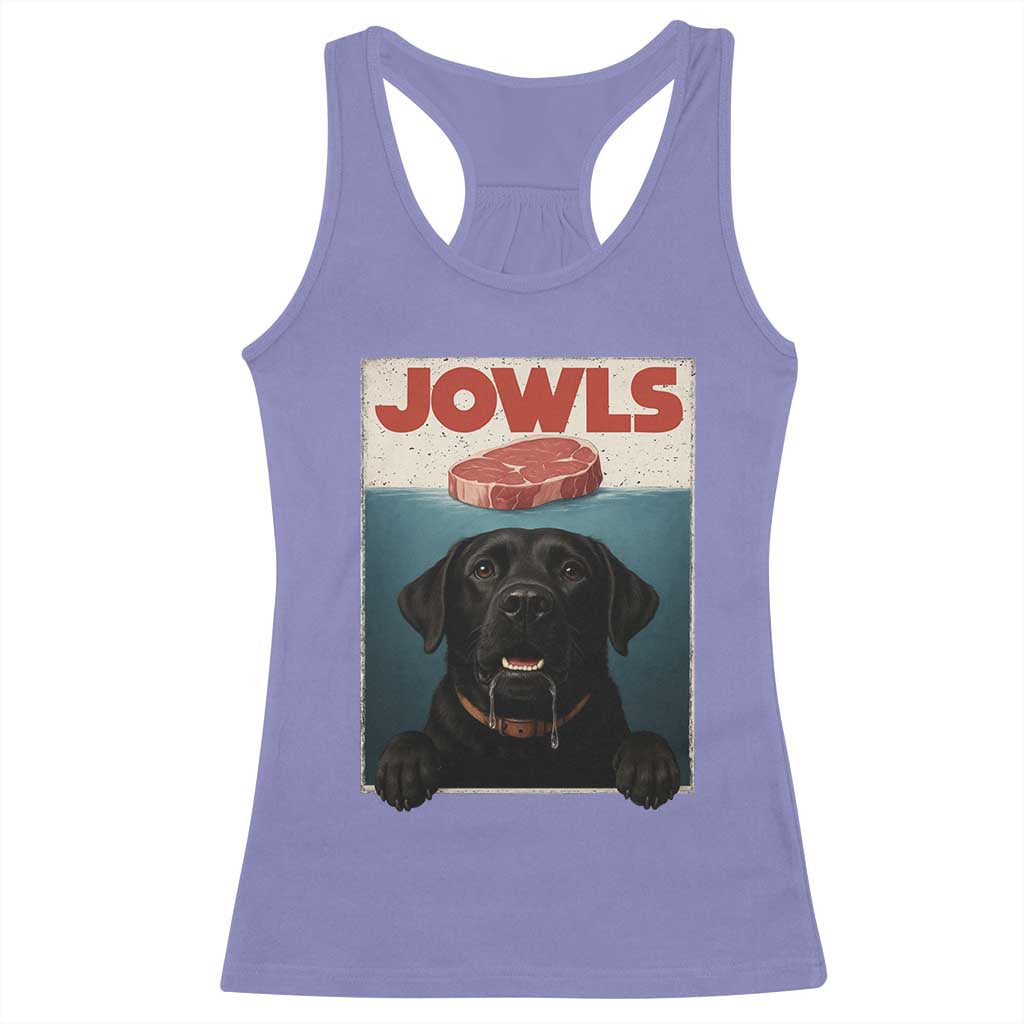Black Labrador Retriever Racerback Tank Top Funny Jowls Horror Dog Poster TS12 Violet Print Your Wear