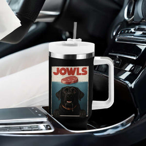Black Labrador Retriever Tumbler With Handle Funny Jowls Horror Dog Poster TS12 Print Your Wear