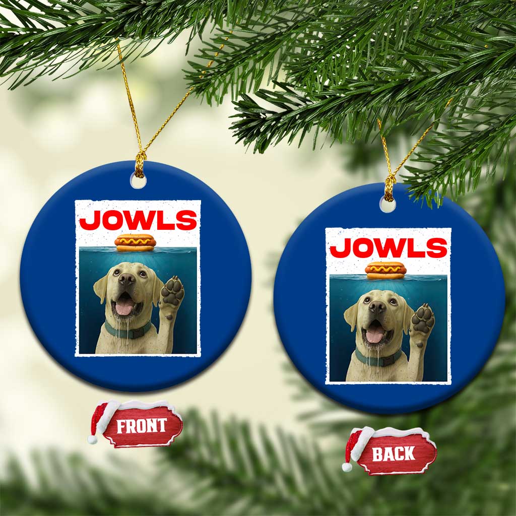 Funny Yellow Lab Jowls Ceramic Ornament Labrador Retriever Lover Gift TS12 1pc Blue Print Your Wear