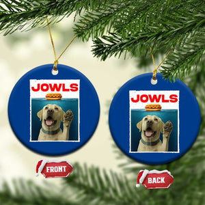 Funny Yellow Lab Jowls Ceramic Ornament Labrador Retriever Lover Gift TS12 1pc Blue Print Your Wear