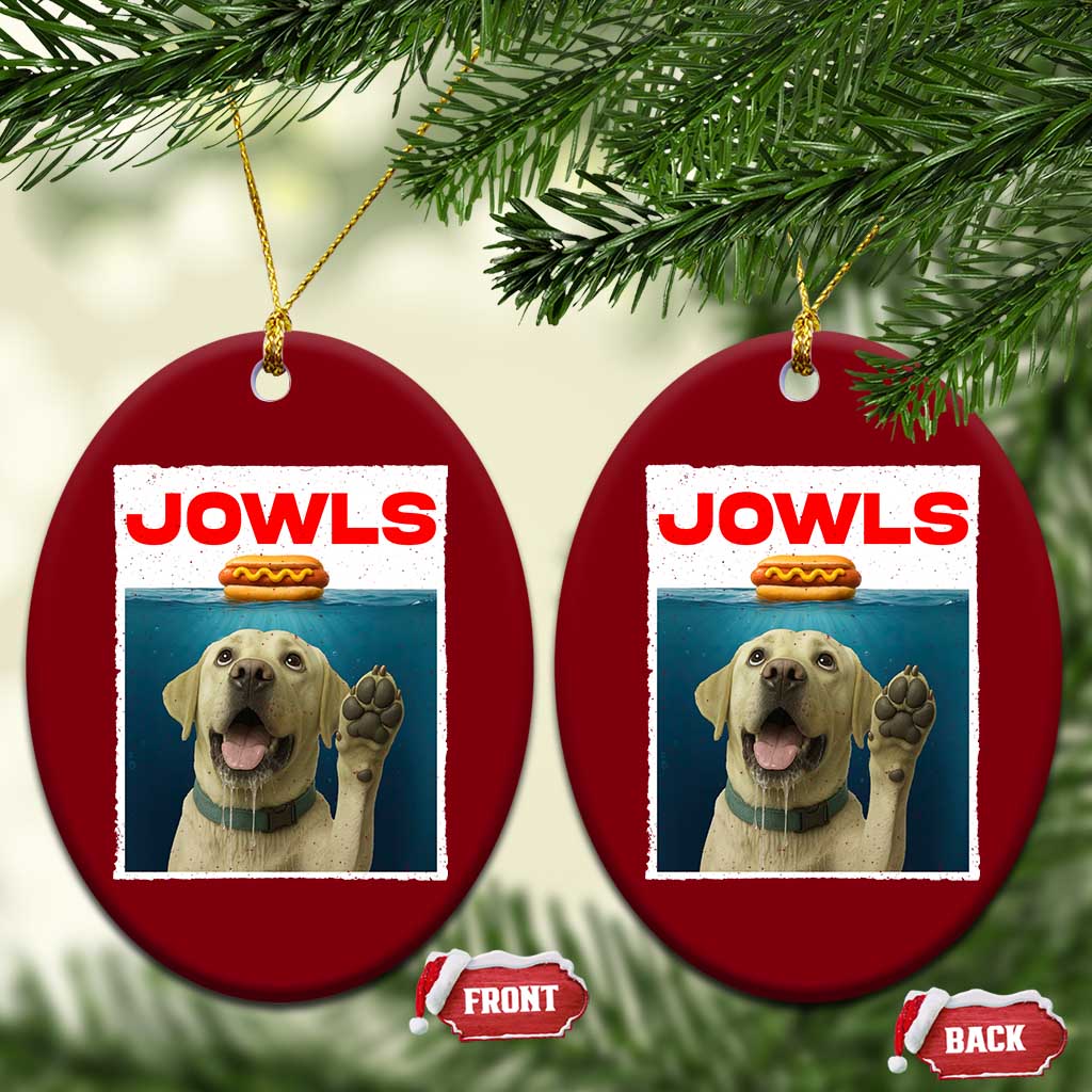 Funny Yellow Lab Jowls Ceramic Ornament Labrador Retriever Lover Gift TS12 Print Your Wear