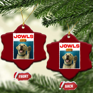 Funny Yellow Lab Jowls Ceramic Ornament Labrador Retriever Lover Gift TS12 Print Your Wear