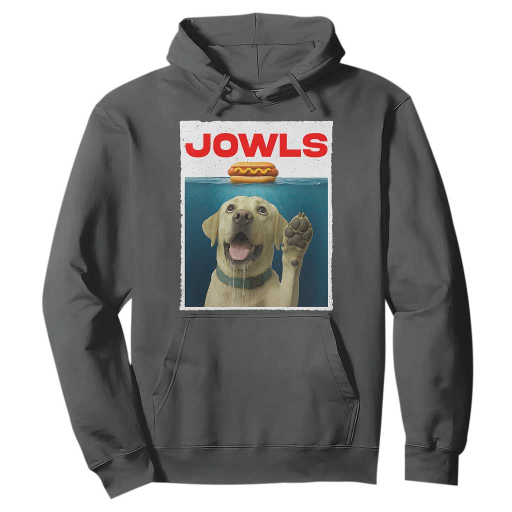 Funny Yellow Lab Jowls Hoodie Labrador Retriever Lover Gift TS12 Dark Heather Print Your Wear
