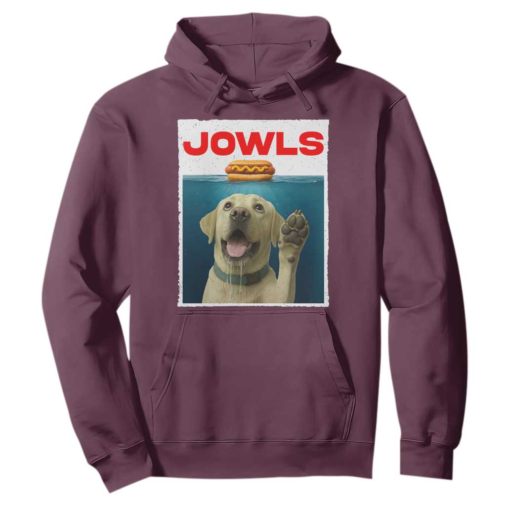Funny Yellow Lab Jowls Hoodie Labrador Retriever Lover Gift TS12 Maroon Print Your Wear