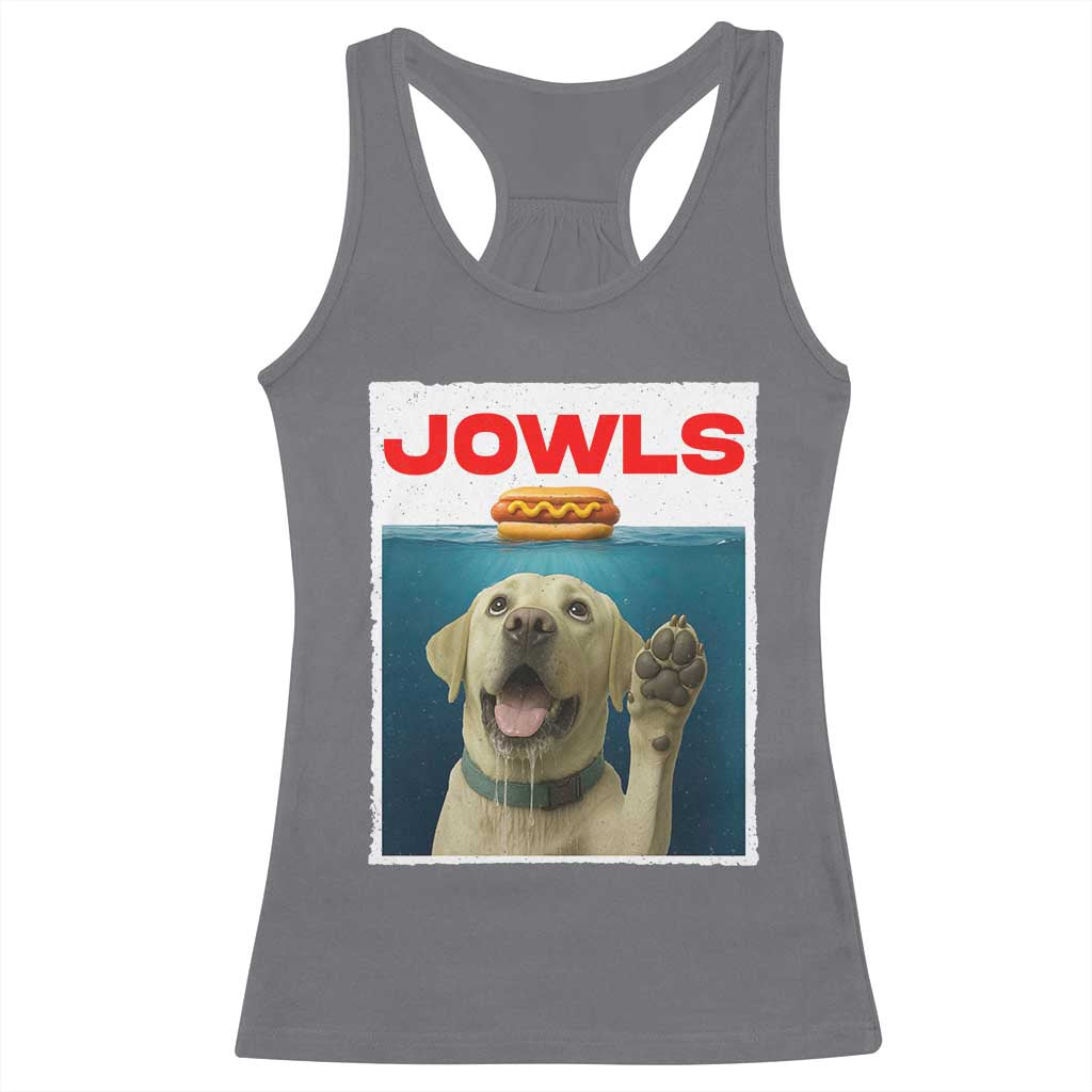 Funny Yellow Lab Jowls Racerback Tank Top Labrador Retriever Lover Gift TS12 Charcoal Print Your Wear