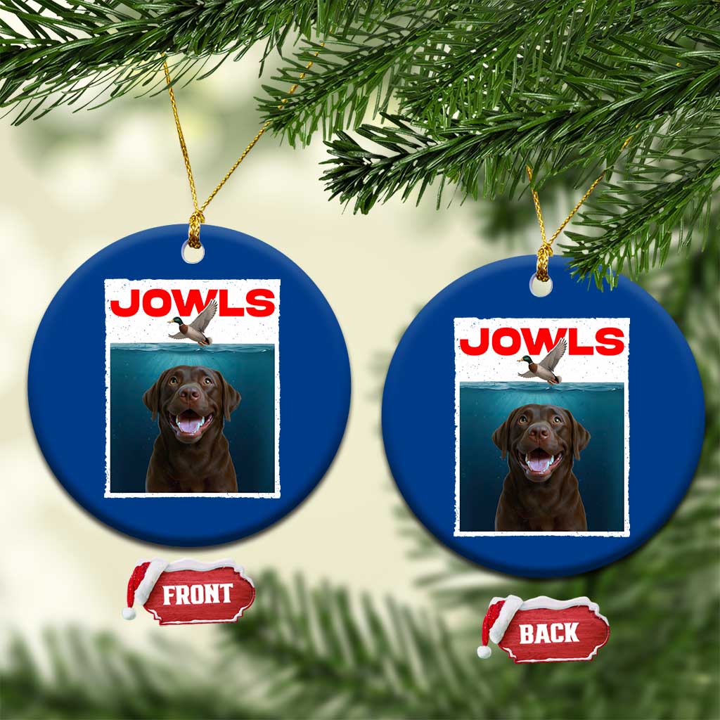 Chocolate Labrador Retriever Ceramic Ornament Funny Jowls Horror Dog Poster TS12 1pc Blue Print Your Wear