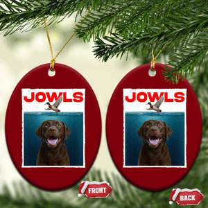 Chocolate Labrador Retriever Ceramic Ornament Funny Jowls Horror Dog Poster TS12 Print Your Wear