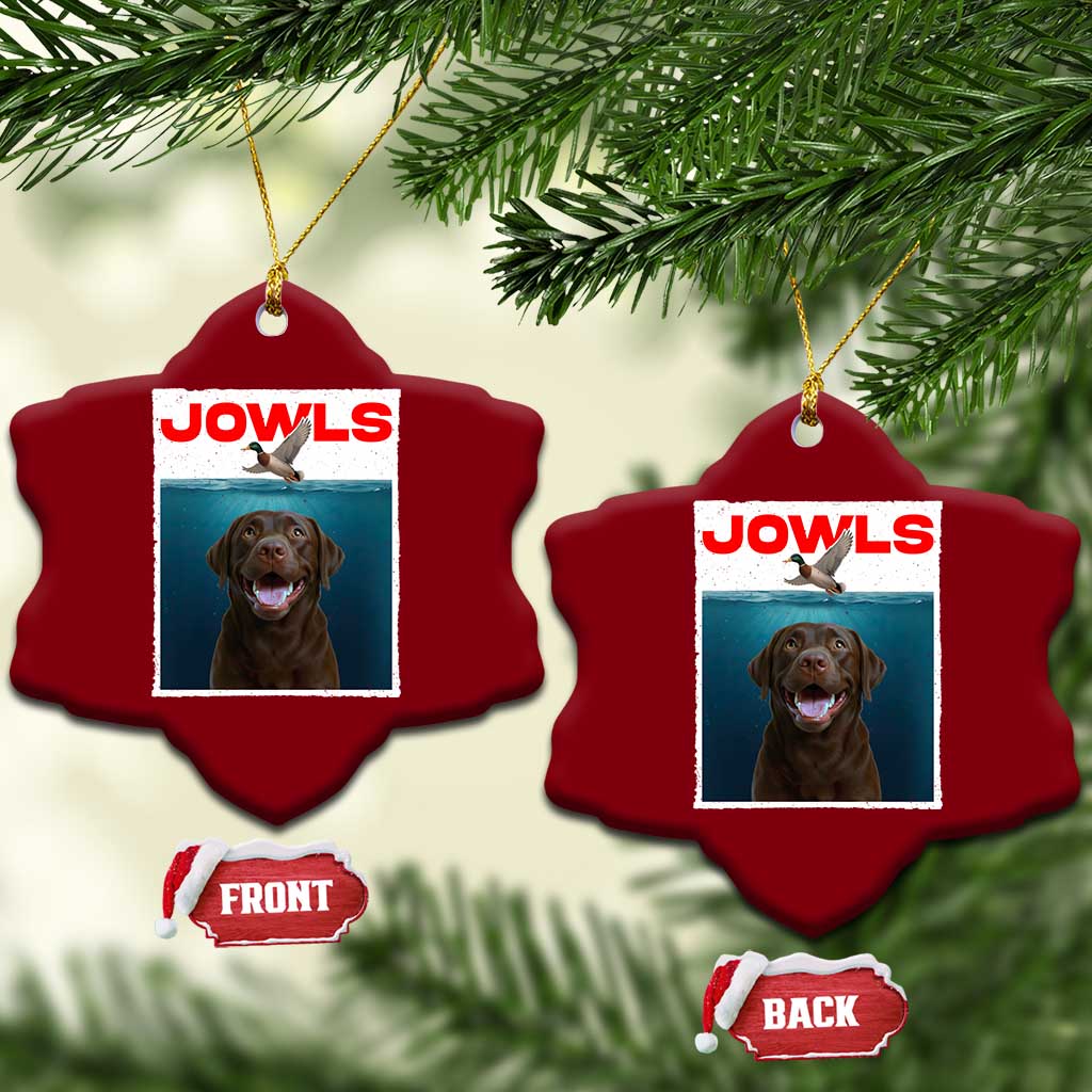 Chocolate Labrador Retriever Ceramic Ornament Funny Jowls Horror Dog Poster TS12 Print Your Wear