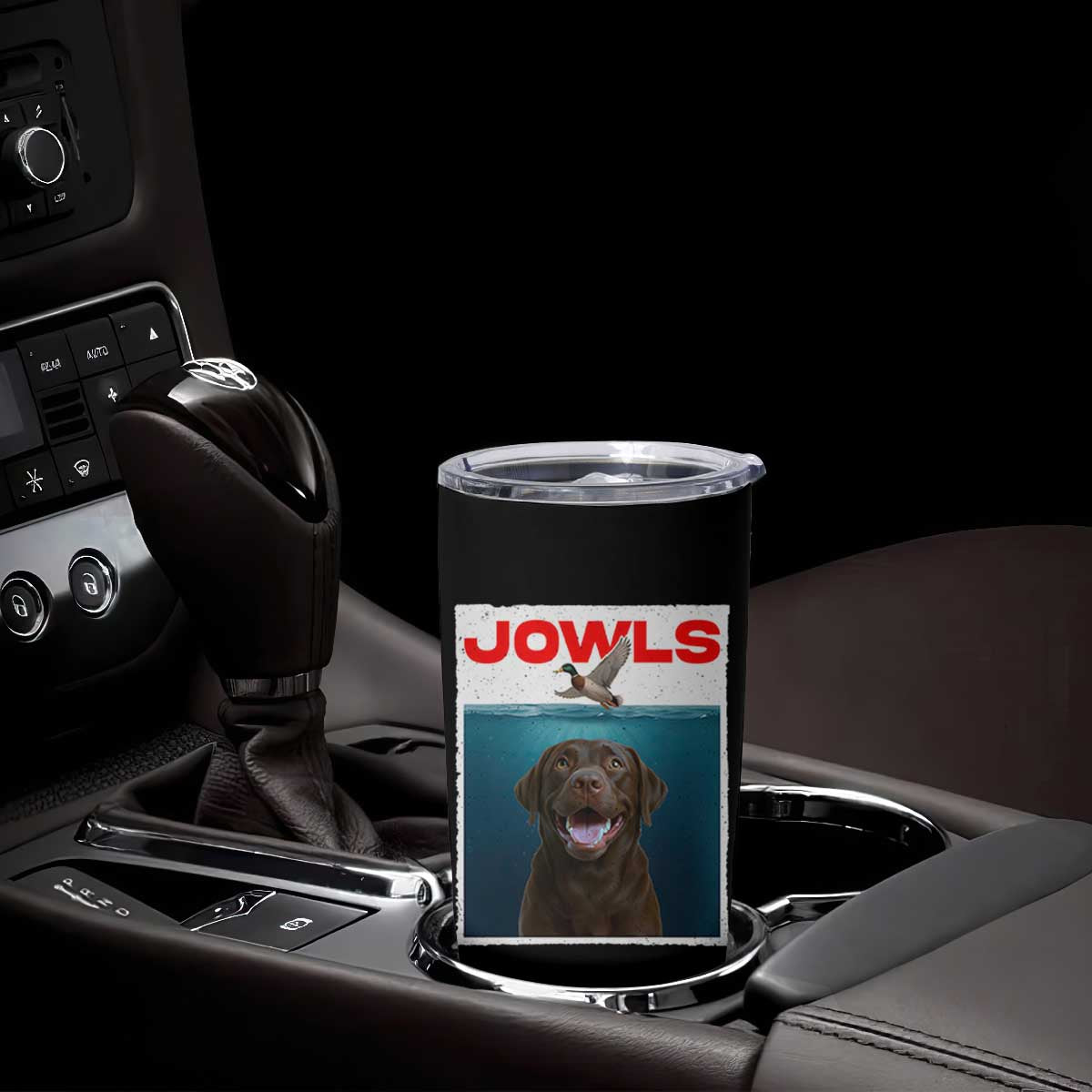 Chocolate Labrador Retriever Tumbler Cup Funny Jowls Horror Dog Poster TS12 Print Your Wear