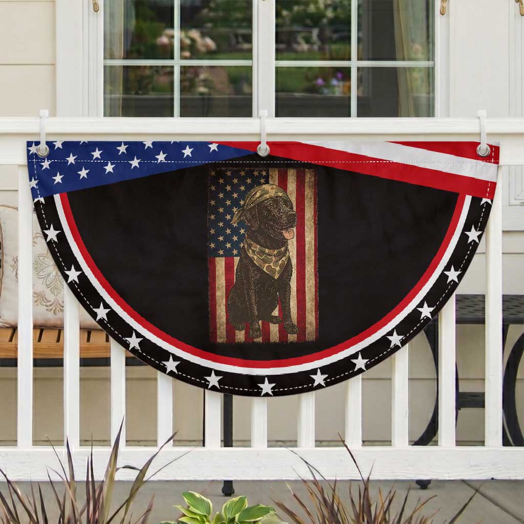 Black Labrador Patriotic Fan Flag Hunting American Flag Dog Lover Gift TS12 2pcs pack Classic Black Print Your Wear