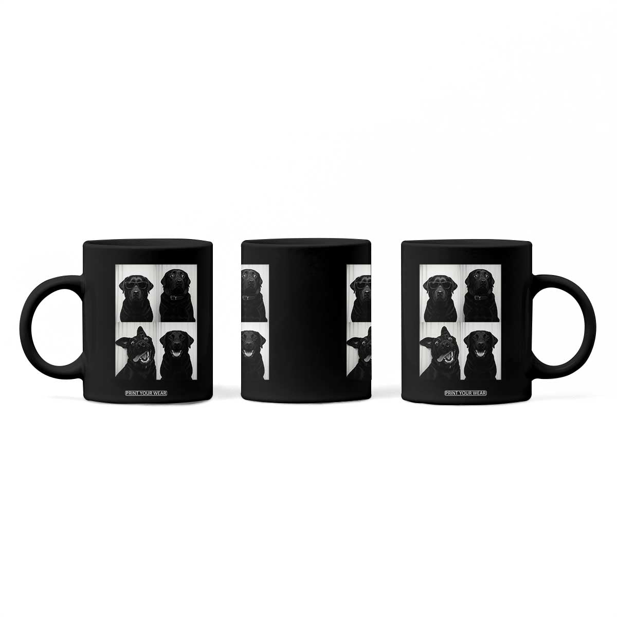 Funny Black Lab Coffee Mug Photobooth Selfie Dog Mom Gift TS12 Print Your Wear