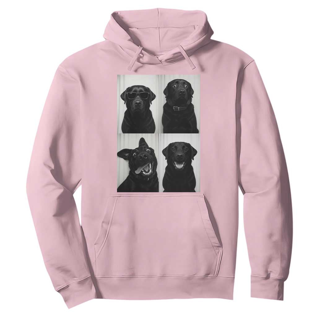 Funny Black Lab Hoodie Photobooth Selfie Dog Mom Gift TS12 Light Pink Print Your Wear