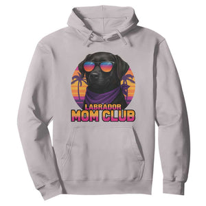 Funny Black Labrador Hoodie Dog Mom Retro Sunset Gift TS12 Ice Gray Print Your Wear