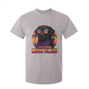 Funny Black Labrador T Shirt For Kid Dog Mom Retro Sunset Gift TS12 Ice Gray Print Your Wear