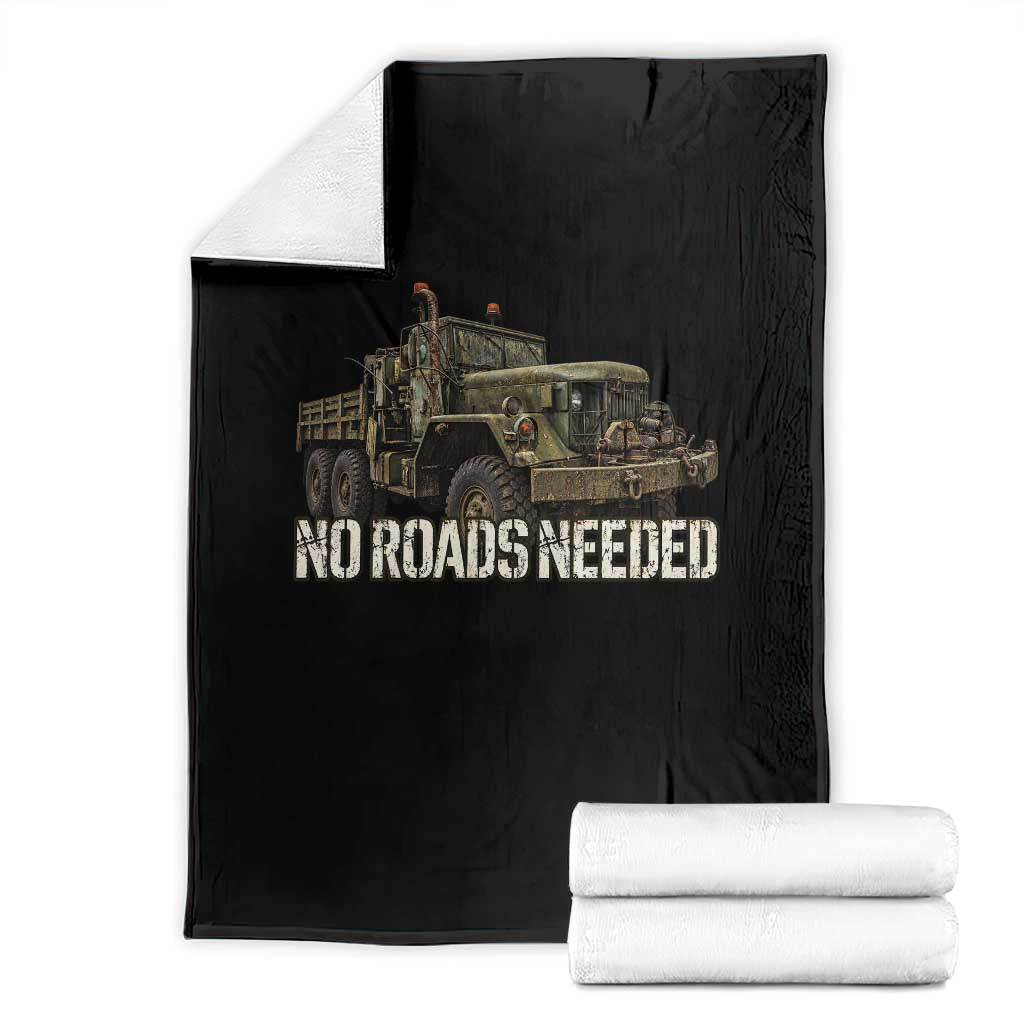 Vintage M35A2 6x6 Truck Throw Blanket No Roads Needed Army Vehicle