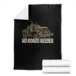Vintage M35A2 6x6 Truck Throw Blanket No Roads Needed Army Vehicle