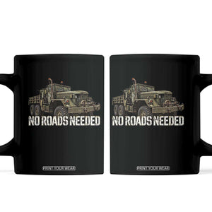 Vintage M35A2 6x6 Truck Coffee Mug No Roads Needed Army Vehicle