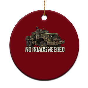 Vintage M35A2 6x6 Truck Ceramic Ornament No Roads Needed Army Vehicle