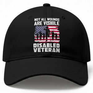 Respect Disabled Veteran Baseball Cap Not All Wounds Are Visible