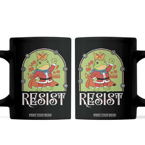 Resist Portland Frog Protest Coffee Mug Funny No Kings Christmas Gift TS12 Black Print Your Wear