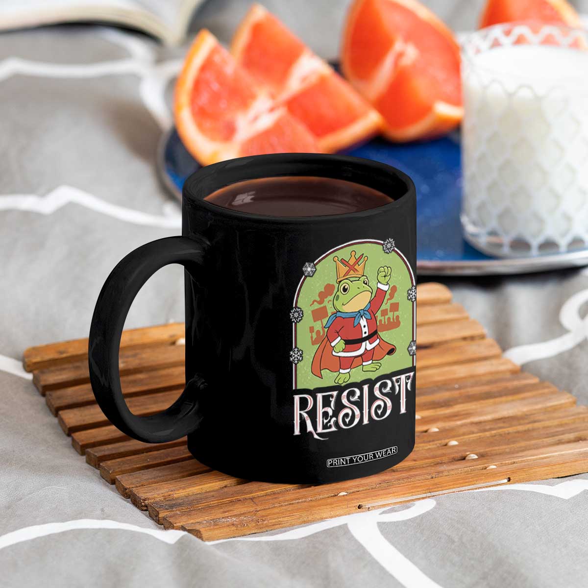 Resist Portland Frog Protest Coffee Mug Funny No Kings Christmas Gift TS12 Print Your Wear