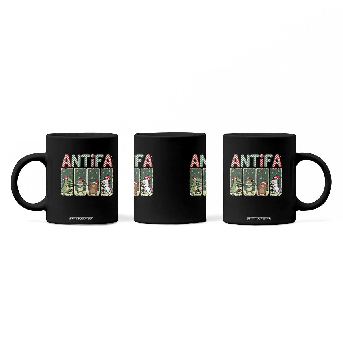 Funny Christmas Frogtifa Coffee Mug Portland Resist Frog Protest TS12 Print Your Wear