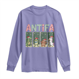 Funny Christmas Frogtifa Long Sleeve Shirt Portland Resist Frog Protest TS12 Violet Print Your Wear