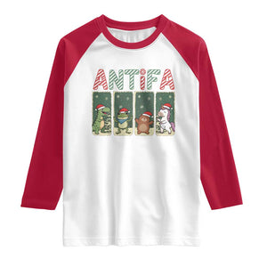 Funny Christmas Frogtifa Raglan Shirt Portland Resist Frog Protest TS12 White Red Print Your Wear