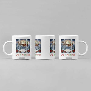 Joy Is Resistance Portland Frog Protest Coffee Mug Funny Holiday Meme Gift Idea TS12 Print Your Wear