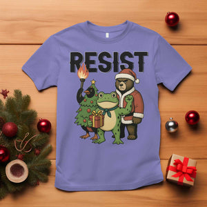 Portland Frog Protest Frogs Together Strong T Shirt Funny Holiday Gift TS12 Violet Print Your Wear