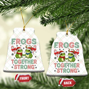 Frogs Together Strong Ceramic Ornament Funny Portland Xmas Resist Gift TS12 Print Your Wear