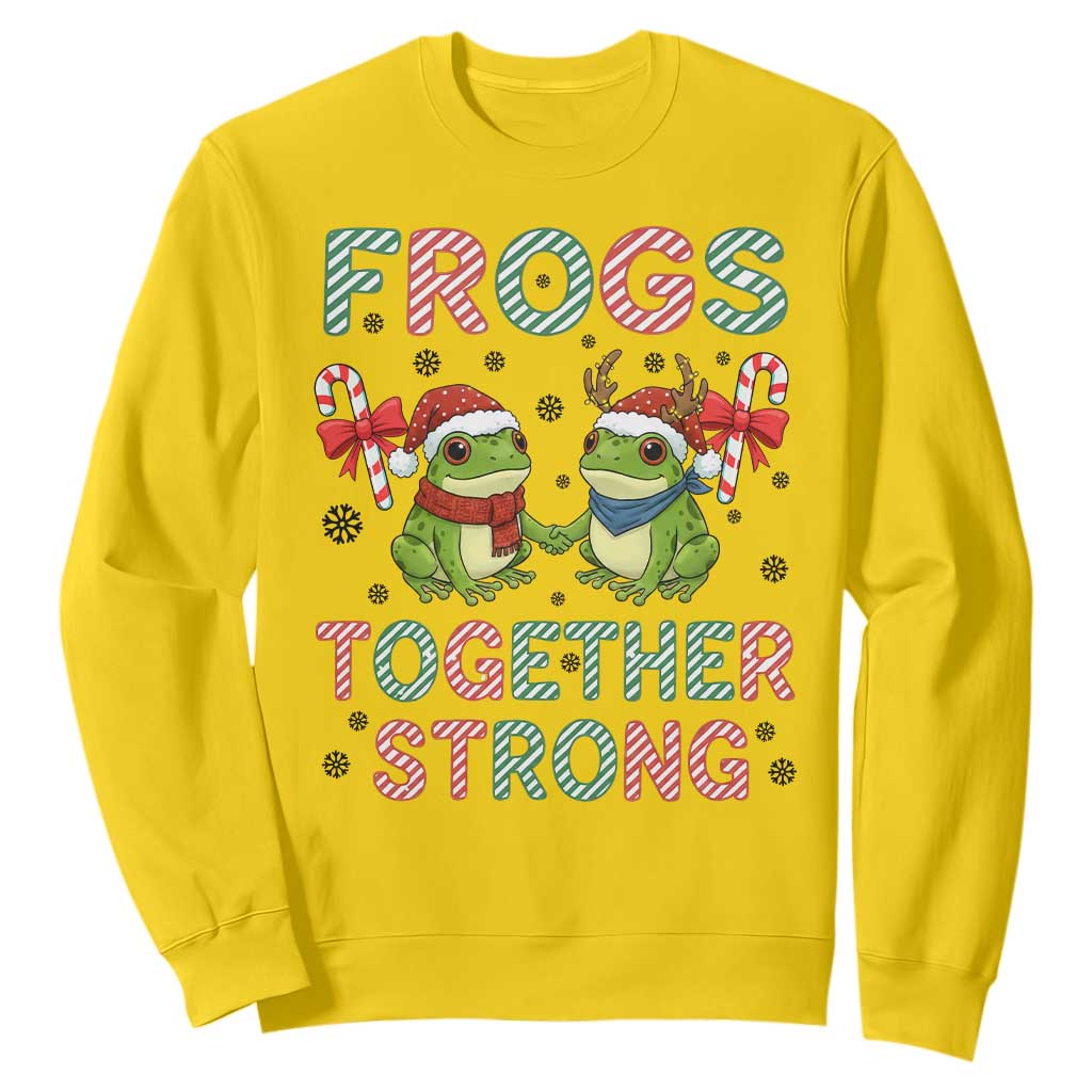Frogs Together Strong Sweatshirt Funny Portland Christmas Resist Gift TS12 Daisy Print Your Wear