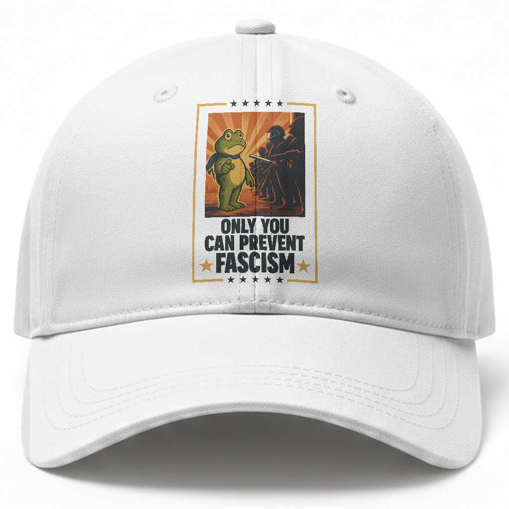 Funny Portland Frog Protest Baseball Cap Only You Can Prevent Fascism Gift TS12 Print Your Wear