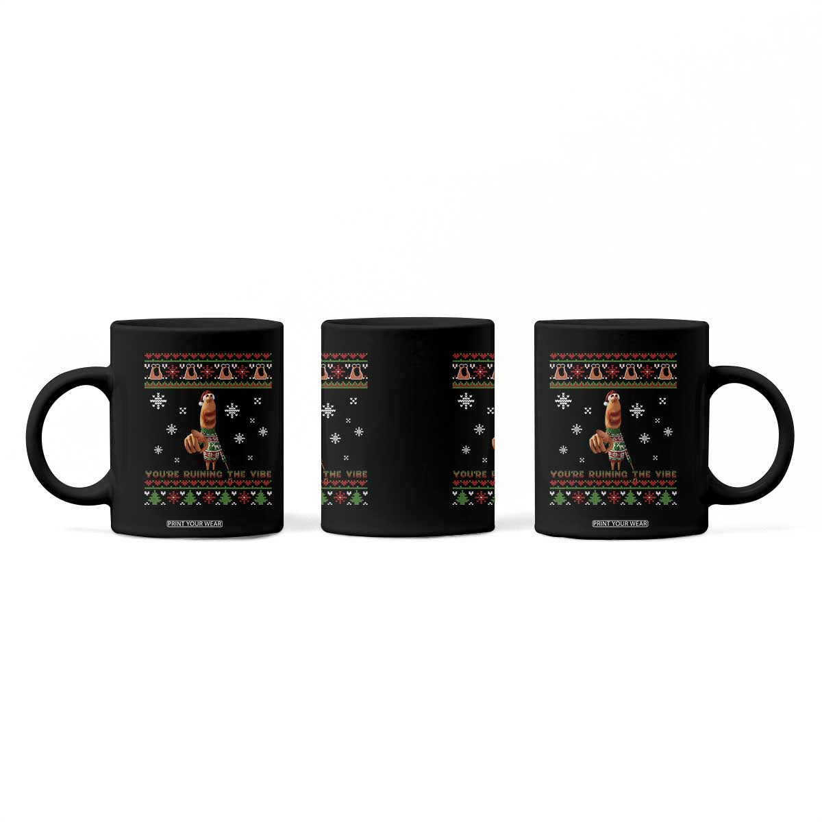 Funny Marcus The Worm You Are Ruining The Vibe Coffee Mug Ugly Christmas Gift TS12 Print Your Wear