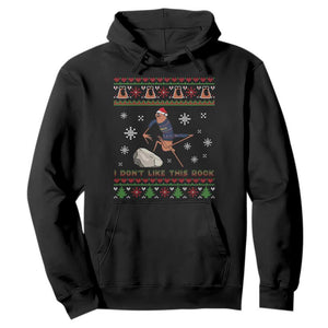 Funny Marcus The Worm Meme Hoodie I Do Not Like This Rock Ugly Christmas Gift TS12 Black Print Your Wear