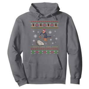 Funny Marcus The Worm Meme Hoodie I Do Not Like This Rock Ugly Christmas Gift TS12 Charcoal Print Your Wear